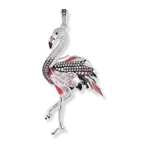 Seinerzeit SZA-3990-404 Anhänger Fabio Flamingo Silber