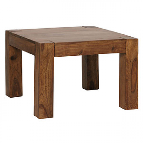 WOHNLING Couchtisch Massivholz sheesham 60,0 x 60,0 x 40,0 cm