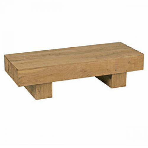 WOHNLING Couchtisch Massivholz akazie 120,0 x 45,0 x 30,0 cm