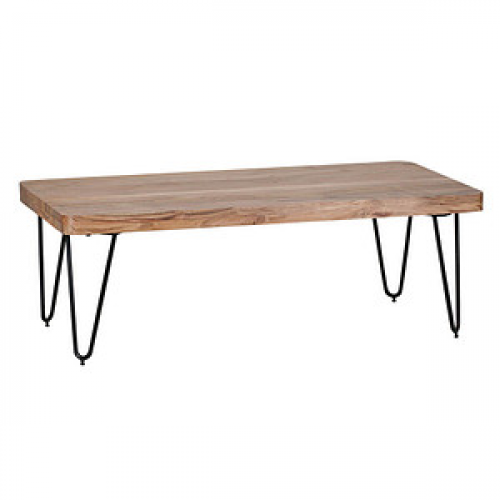 WOHNLING Couchtisch Massivholz akazie 115,0 x 60,0 x 40,0 cm