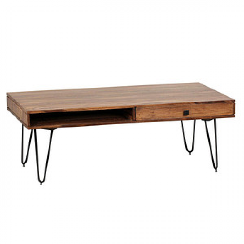 WOHNLING Couchtisch Massivholz sheesham 110,0 x 60,0 x 40,0 cm