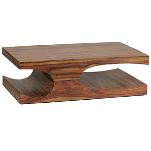 WOHNLING Couchtisch Massivholz sheesham 118,0 x 70,0 x 38,0 cm