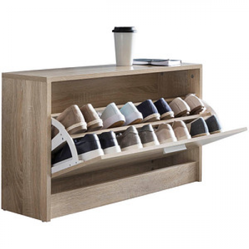 WOHNLING Schuhschrank, WL5.270 sonoma-eiche 1 Fachboden 80,0 x 24,0 x 47,0 cm