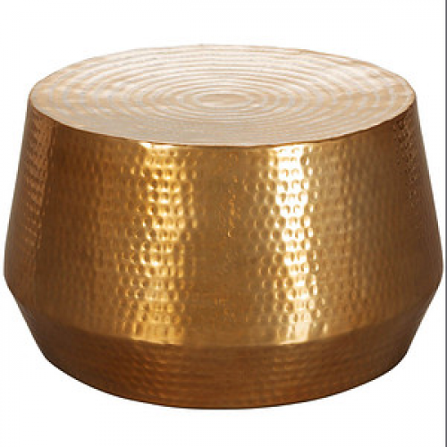 WOHNLING Couchtisch Aluminium gold 60,0 x 60,0 x 36,0 cm