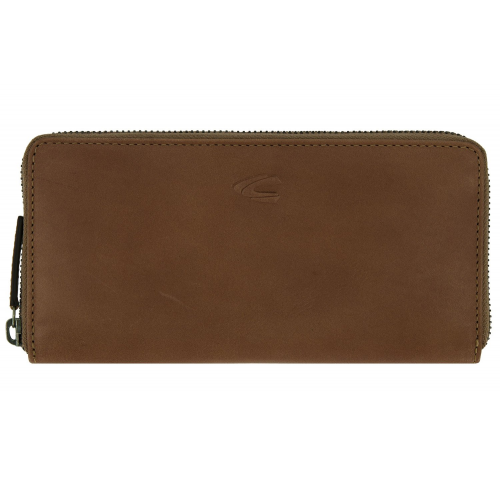 camel active 32070422 Damen-Geldbörse Leder Cognac-Braun Valencia