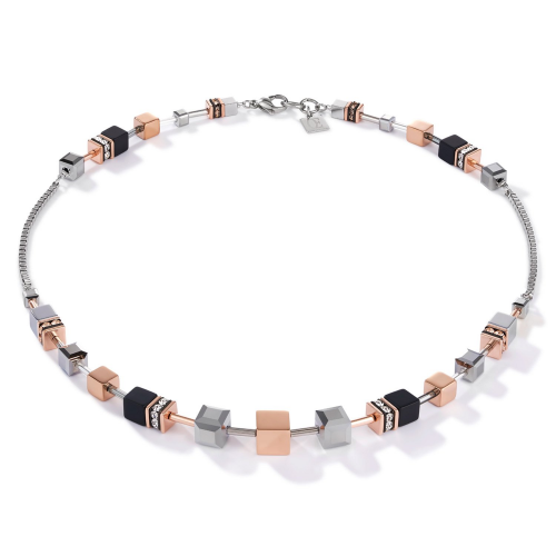 Coeur de Lion 5008/10-1631 Damen-Collier Edelstahl roségold-silber