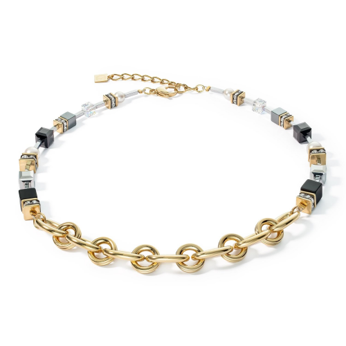 Coeur de Lion 4519/10-1316 Damen-Kette Mysterious Mix gold-schwarz