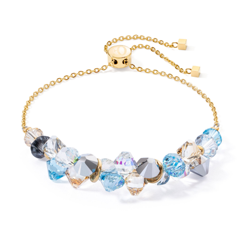 Coeur de Lion 4639/30-2000 Damen-Armband Dancing Crystals Gold-Aqua