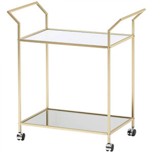 WOHNLING Servierwagen gold 73,0 x 37,0 x 78,0 cm