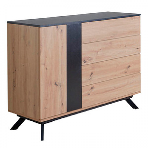 WOHNLING Sideboard, WL6.664 eiche 110,0 x 40,0 x 87,0 cm