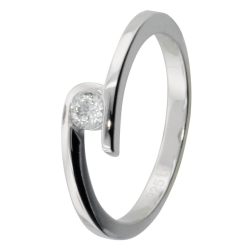 trendor 69364 Silber Damen Ring mit Zirkonia