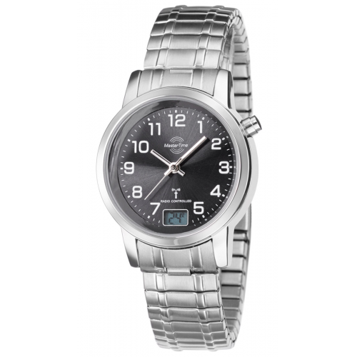 Master Time MTLA-10309-22M Damen-Funkuhr mit Zugband