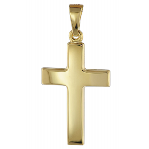 trendor 08610 Kreuz Anhänger für Damen und Herren 585 Gold 21 mm