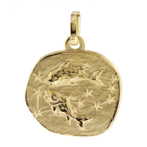 trendor 08958-03 Sternzeichen-Anhänger Fische 585 Gold 16 mm