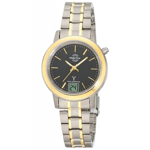 Master Time MTLT-10754-21M Funk-Armbanduhr für Damen Titan Bicolor