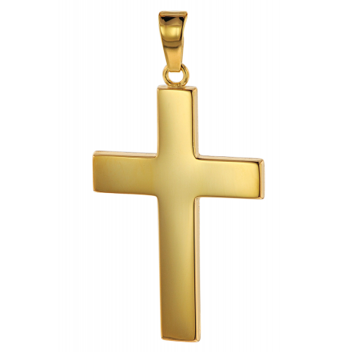 trendor 75117 Kreuz-Anhänger Gold 750 (18 Karat) 27 x 19 mm