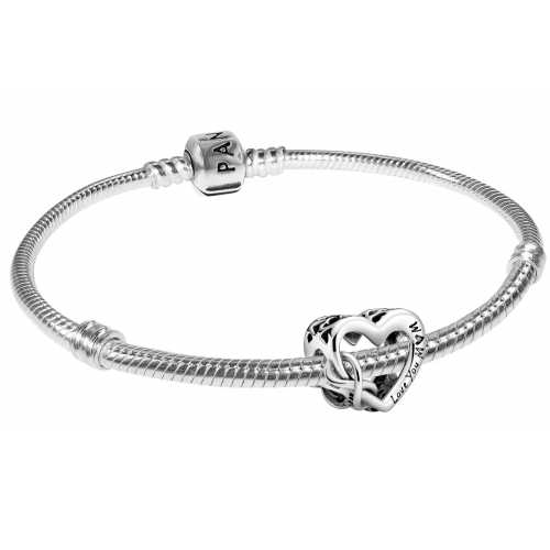 Pandora 39496 Damen-Armband Love You Mum Unendlichkeits-Herz