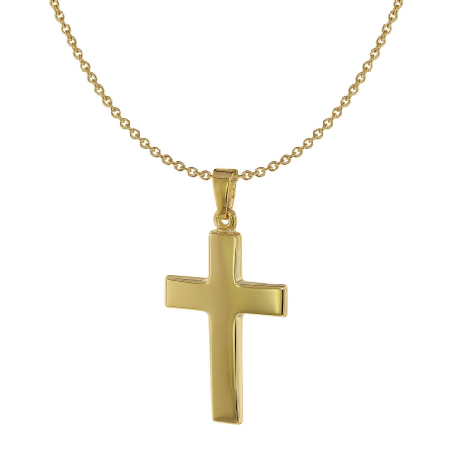 Acalee 20-1215 Kette mit Kreuz-Anhänger 8 Karat / 333 Gold