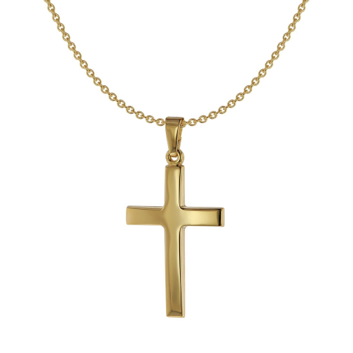 Acalee 20-1218 Kette mit Kreuz-Anhänger für Männer Gold 333 / 8 Karat