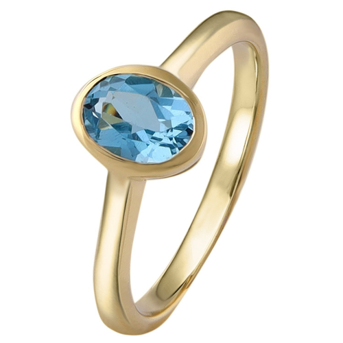 Acalee 90-1015-02 Damenring Gold 333 / 8K mit Topas Swiss Blau