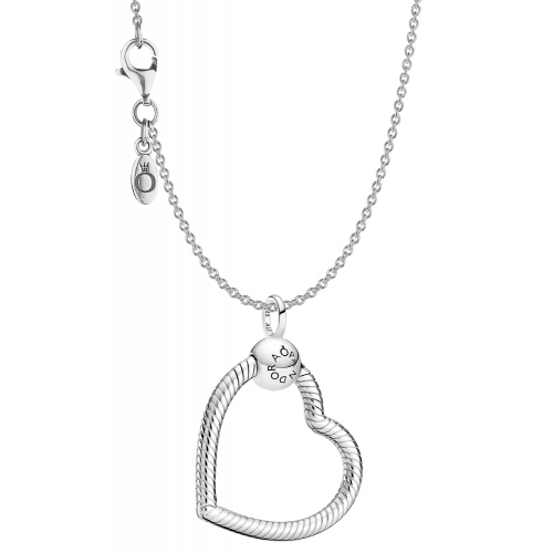 Pandora 51757 Damen-Kette Silber 925 mit Anhänger Moments Heart O