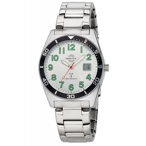 Master Time MTGA-10859-41M Herren-Funkarmbanduhr Super Power Stahl