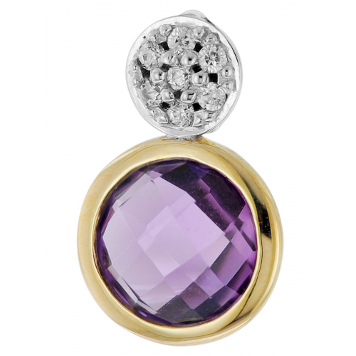 Acalee 80-1019 Ketten-Anhänger Gold 333 mit Amethyst