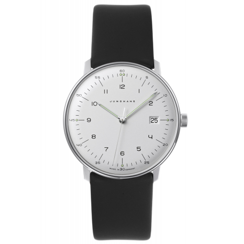 Junghans 41/4461-Nappa max bill Quarz Herrenuhr mit 2 Lederbändern