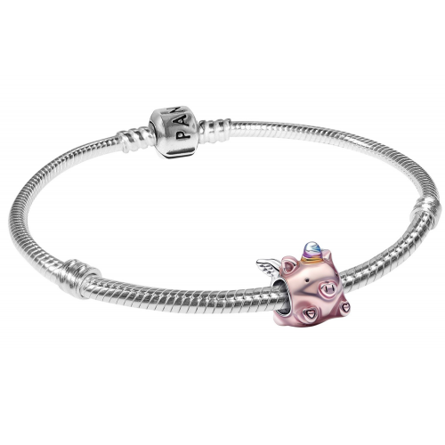 Pandora 15503 Damen-Armband Fliegendes Einhorn-Schwein Silber