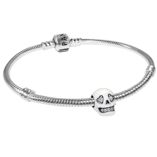 Pandora 15828 Damenarmband Leuchtender Totenkopf Starter-Set