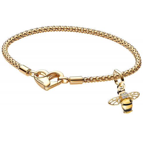 Pandora 15846 Damenarmband Goldfarben Funkelnde Biene Geschenkset