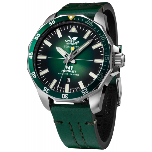 Vostok Europe NH35A-225A710-SIGRE Herren-Armbanduhr Automatik Rocket N1 Grün