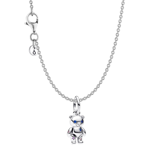 Pandora 68106 Damen-Halskette Silber Beweglicher Teddybär Set