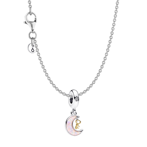 Pandora 68108 Damenkette Silber Schlüssel & Mond