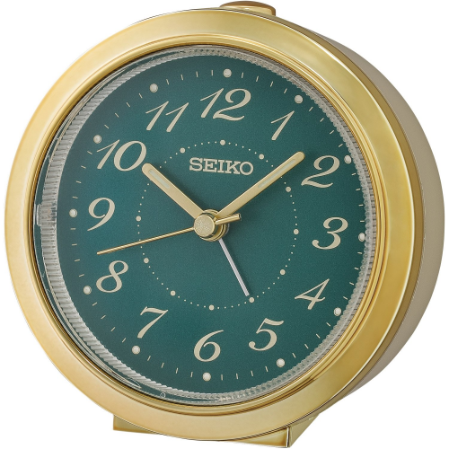 Seiko QHE187F Wecker Quarz Leisegang beige / gold