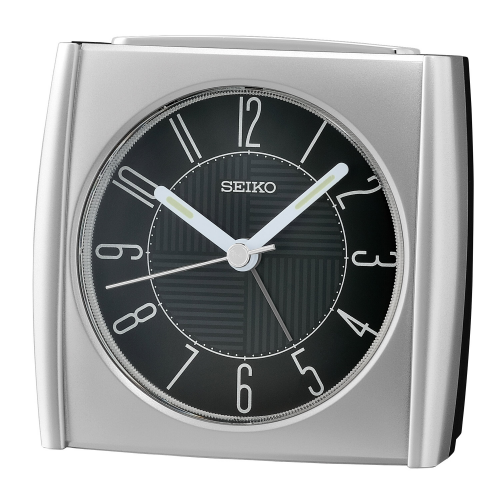 Seiko QHE205S Quarz-Wecker Klein Silberfarben