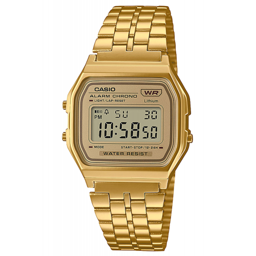 Casio A158WETG-9AEF Vintage Digitaluhr Goldfarben