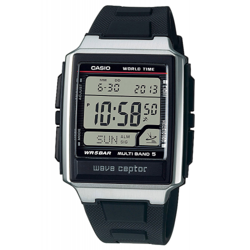 Casio WV-59R-1AEF Collection Digital Herren-Funkarmbanduhr Schwarz/Stahl