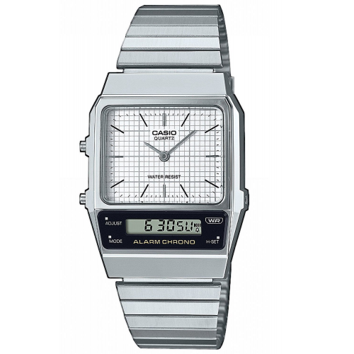 Casio AQ-800E-7AEF Vintage Edgy Armbanduhr Weiß