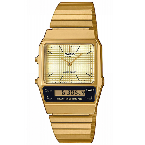 Casio AQ-800EG-9AEF Vintage Edgy Unisex-Uhr Goldfarben