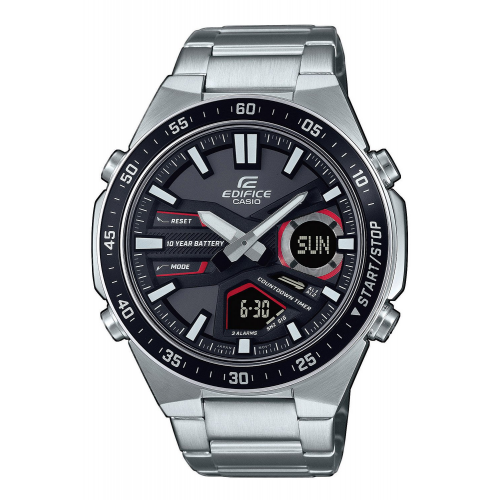 Casio EFV-C110D-1A4VEF Edifice Herrenuhr Chronograph Schwarz/Rot