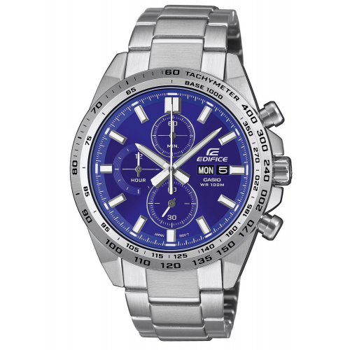 Casio EFR-574D-2AVUEF Edifice Chronograph Herrenuhr Stahl/Blau