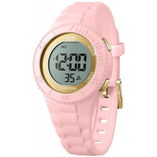 Ice-Watch 021608 Damen- und Jugenduhr ICE Digit S Rosa/Goldfarben