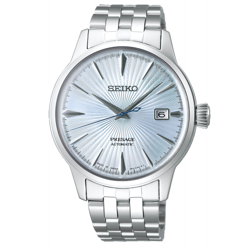 Seiko SRPE19J1 Presage Herren-Automatikuhr Cocktail Time Hellblau