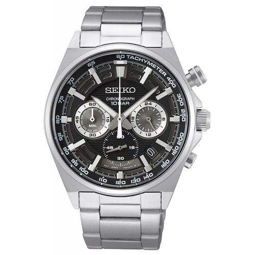 Seiko SSB397P1 Herrenuhr Chronograph Stahl/Schwarz