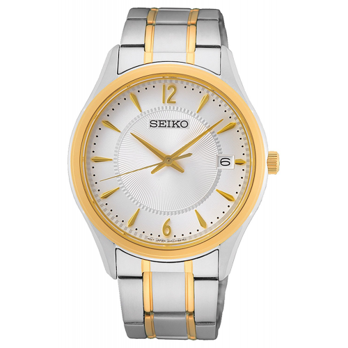 Seiko SUR468P1 Herren Quarzuhr mit Saphirglas Bicolor