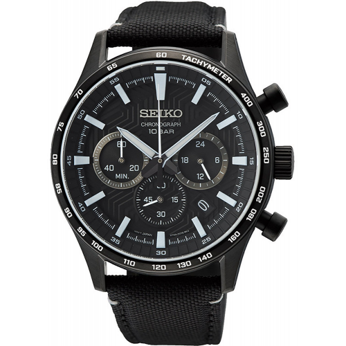 Seiko SSB417P1 Herrenuhr Chronograph Schwarz