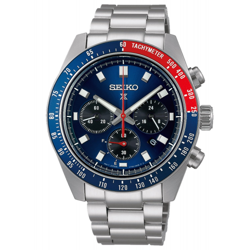 Seiko SSC913P1 Prospex Speedtimer Herrenuhr Solar Blau/Rot