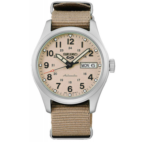 Seiko SRPJ83K1 Herren-Automatikuhr Beige