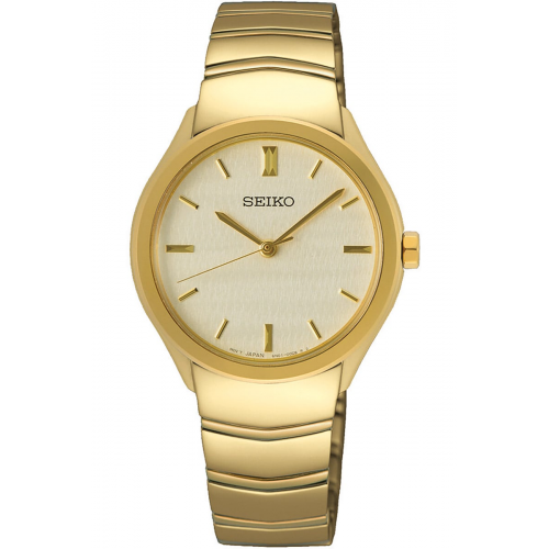 Seiko SUR552P1 Damenuhr Quarz Goldfarben